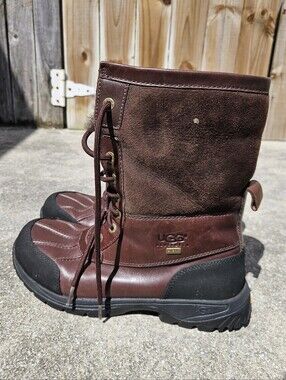 Men's Ugg Butte Waterproof Boots Size US 9.5 UK 8.5 EUR 42.5 SN 5521 Pre-owned